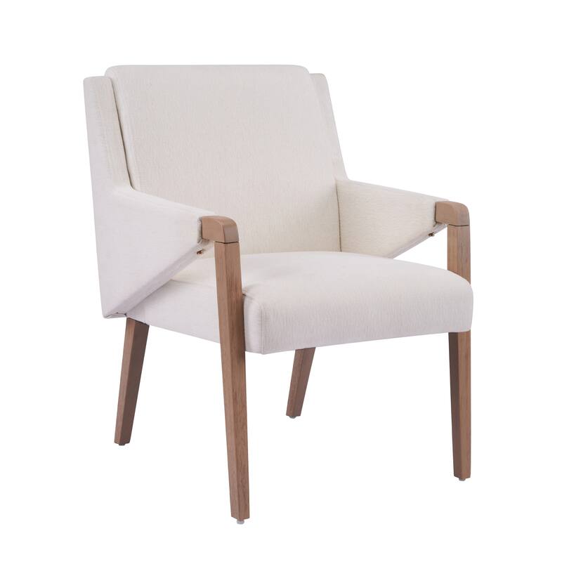 Christopher Knight Home - Set of 2 Mid-Century Modern Upholstered Dining Chair with Rubberwood Frame