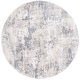 preview thumbnail 3 of 10, SAFAVIEH Opal Josiane Modern Abstract Rug 6'7" Round - Grey/Beige