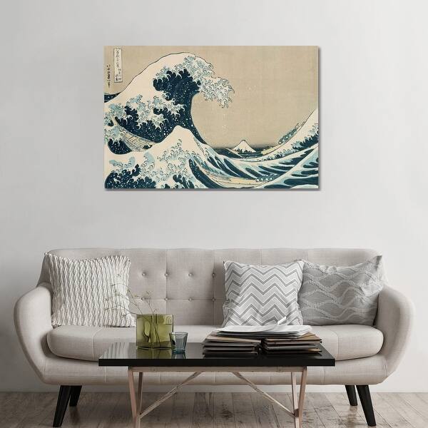 Icanvas The Great Wave Of Kanagawa From The Series 36 Views Of Mt Fuji By Katsushika Hokusai Canvas Print Overstock 15435398