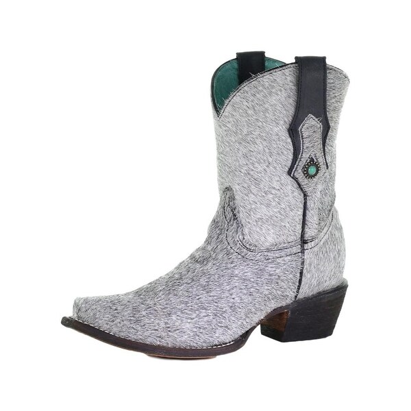 women's grey cowboy boots