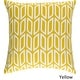 preview thumbnail 6 of 4, Artistic Weavers Decorative 18-inch Chowk Throw Pillow Cover Only - Yellow