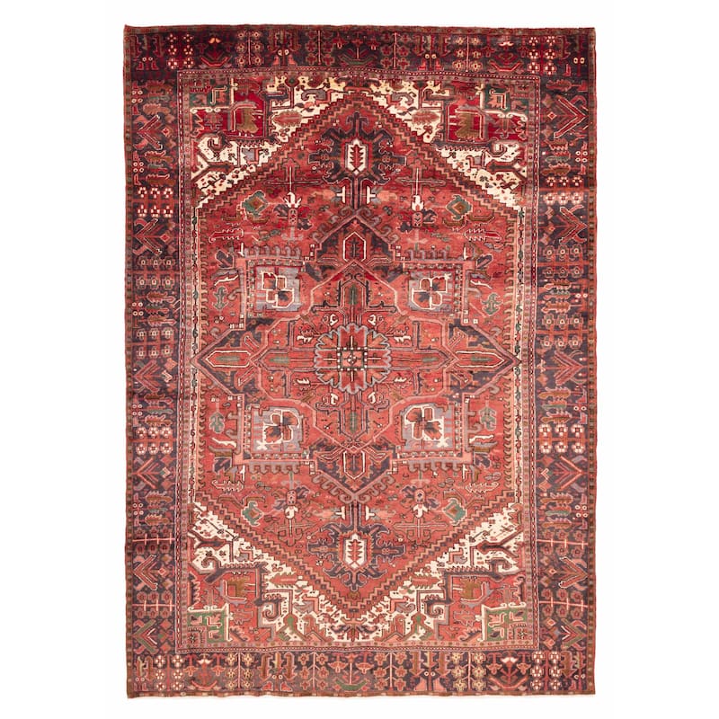 ECARPETGALLERY Hand-knotted Sarabi Red Wool Rug - 8'4 x 11'9