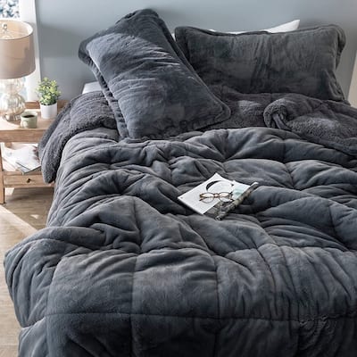DG OG Chunky Bunny - Coma Inducer® Comforter Set - USA Heavyweight Filled - Steel Gray