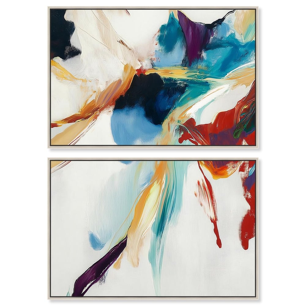 Vibrant Palette II Canvas Set of 2 by Art Remedy