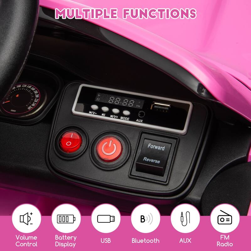 Kids Electric Car Licensed Dodge Challenger Ride On Car 12V