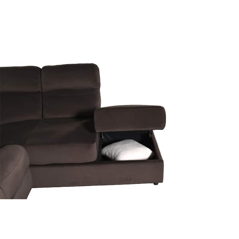 111.4''Recliner Storage Upholstery Sectional Sofa Couchs