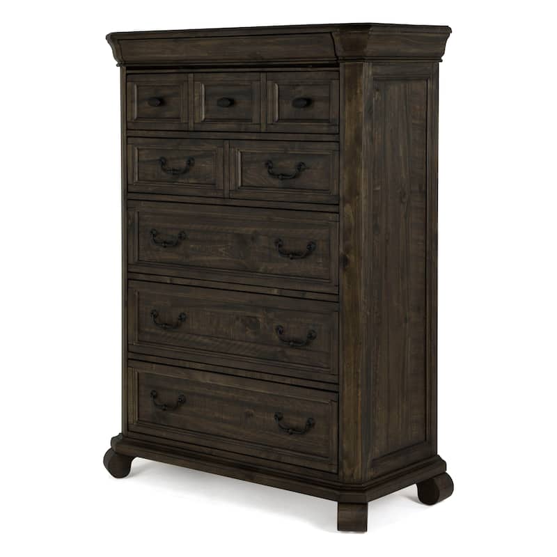 Magnussen Home Bellamy Peppercorn Drawer Chest - 6-drawer