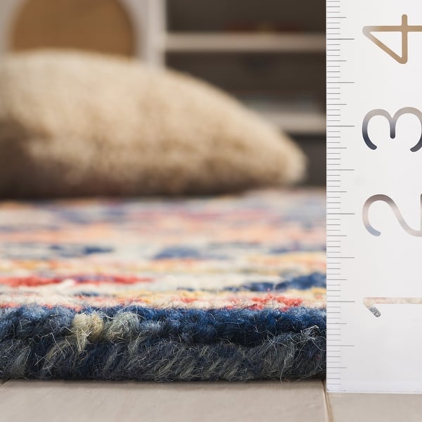 SAFAVIEH Handmade Blossom Moiriosa French Country Wool Rug