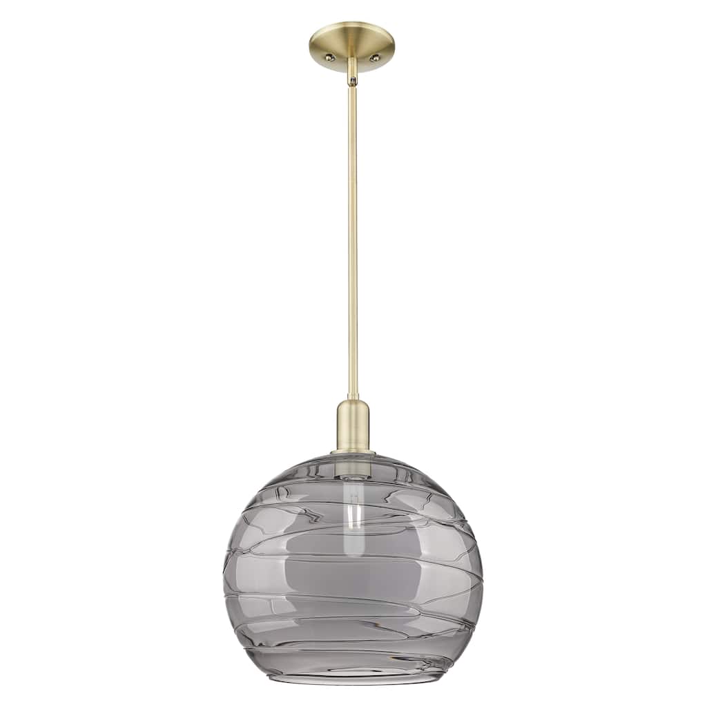 Innovations Lighting Endless Possibilities Arcadia - Athens Deco Swirl - 1 Light 14" Stem Hung Mini Pendant