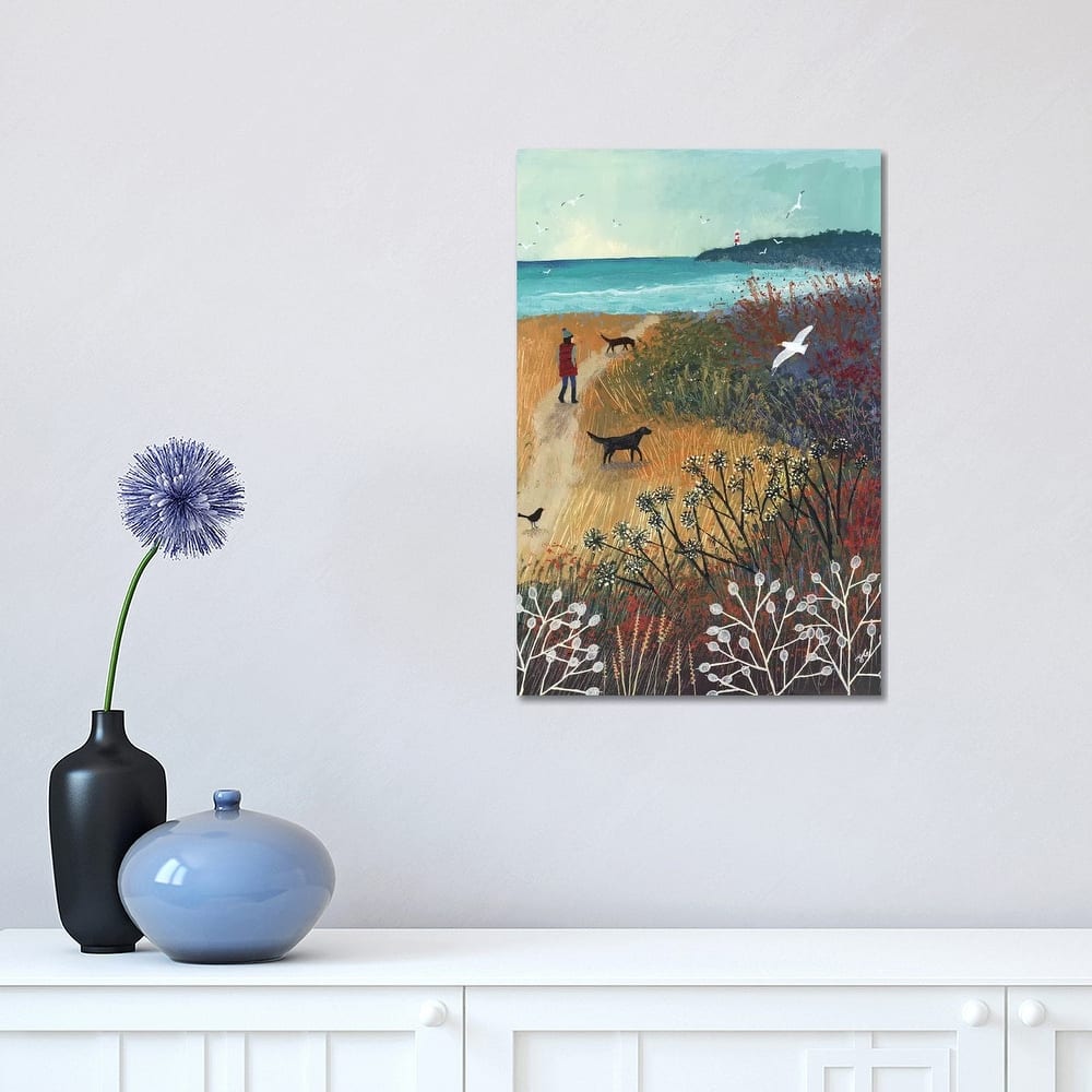 iCanvas "Walk To The Sea" by Jo Grundy Canvas Print