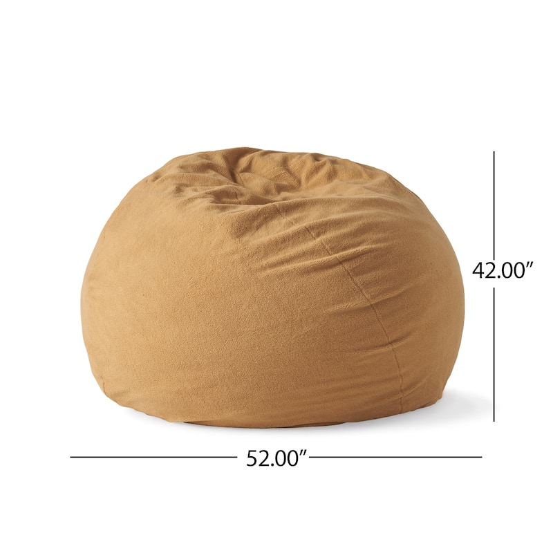 Newalla Modern Shearling 5-foot Bean Bag by Christopher Knight Home
