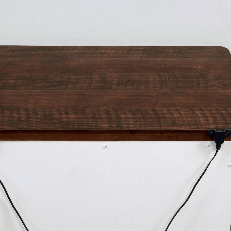 Ynez Farmhouse White Wood 2-Drawer Nightstand with USB Port by Furniture of America