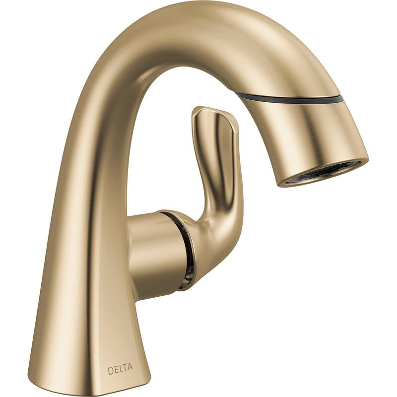 Delta 15840LF-PD Arvo 1.2 GPM Single Hole Bathroom Faucet with Pull - Champagne Bronze