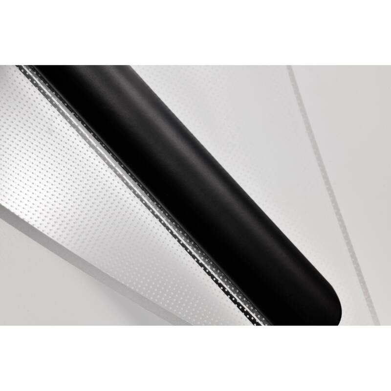 Geneva 24 Inch LED Large Wall Sconce Matte Black Silk Screened Acrylic Lens