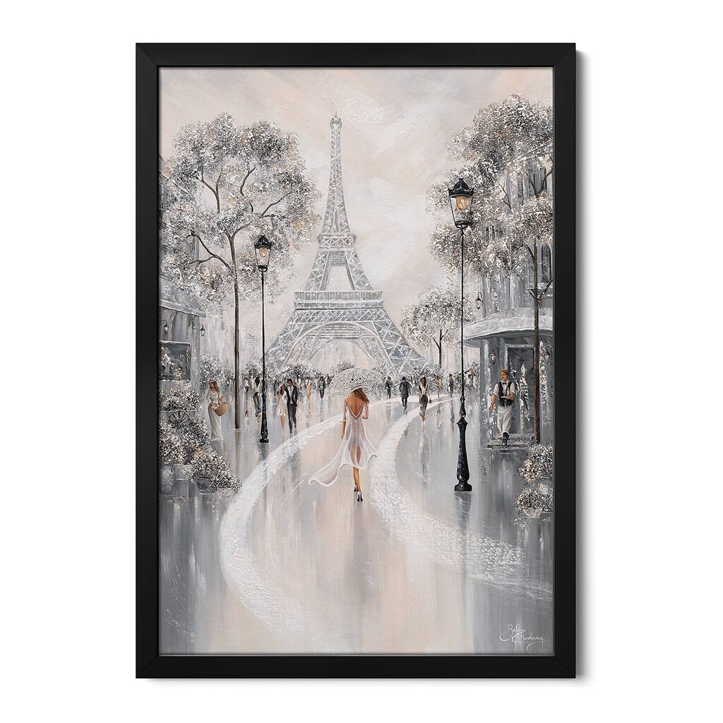 Eiffel Tower, Flair Of Paris - Portrait Premium Framed Poster by Isabella Karolewicz