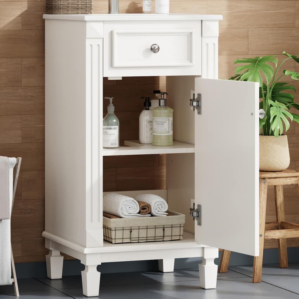 18" Bathroom Vanity with Ceramic Sink and Soft Closing Door