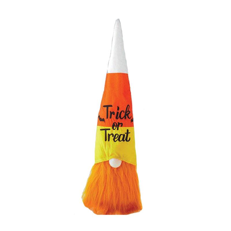 23" Candy Corn Gnome "Trick or Treat" Halloween Decoration