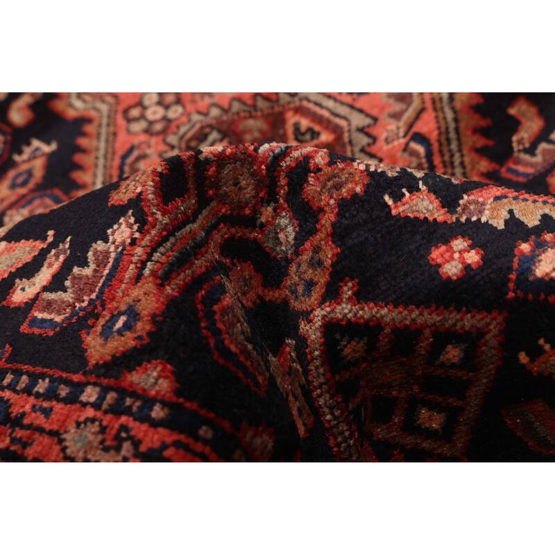 ECARPETGALLERY Hand-knotted Konya Anatolian Navy Wool Rug - 3'5 x 10'8