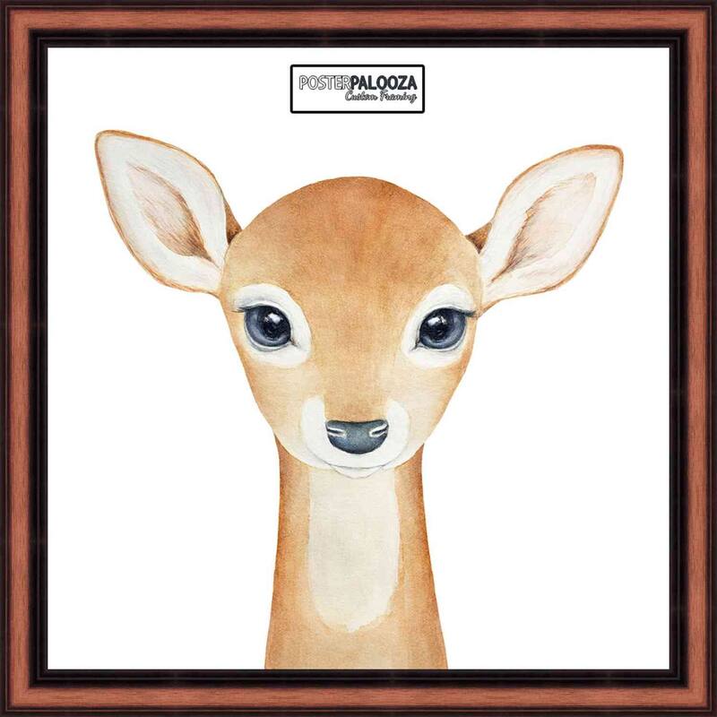 11x11 Traditional Walnut Complete Wood Square Picture Frame with UV Acrylic, Foam Board Backing, & Hardware