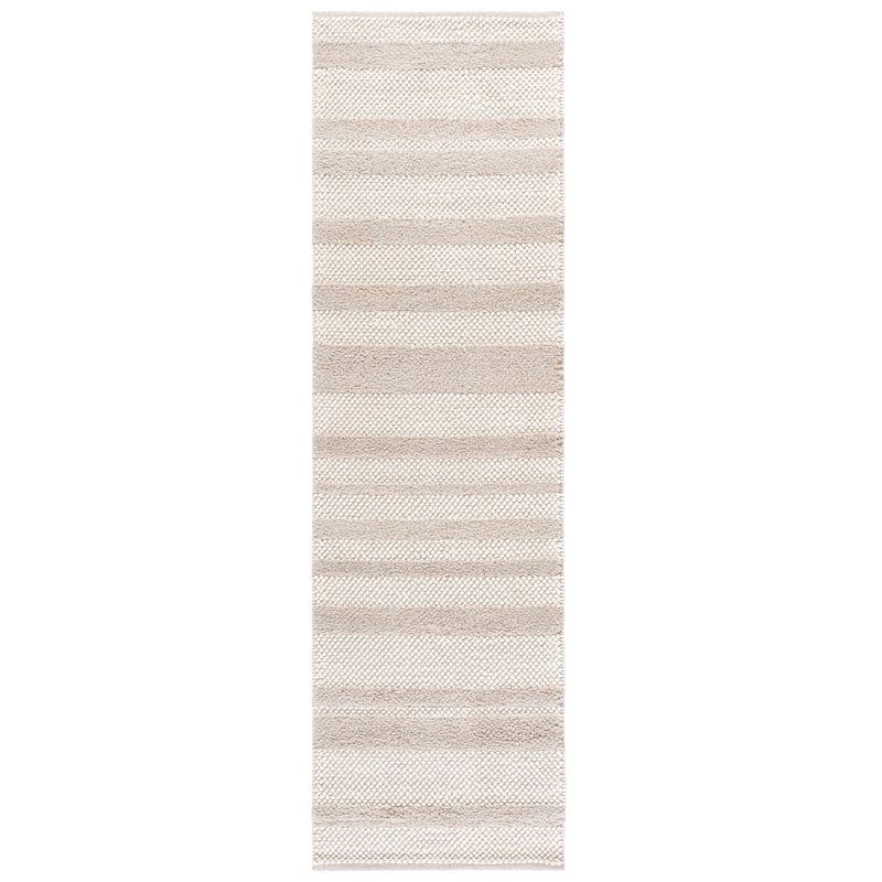 SAFAVIEH Handmade Natura Morane Wool Rug - 2'3" x 8' Runner - Beige/Ivory