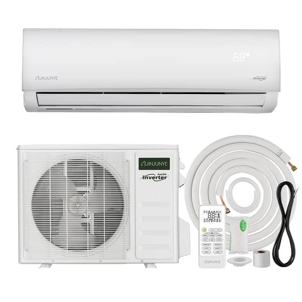 slide 2 of 9, White Split Air Conditioner 12000BTU ,Ductless Inverter Heat Pump, 208-230V 17SEER2,Min Split AC/Heating System, Energy Saving