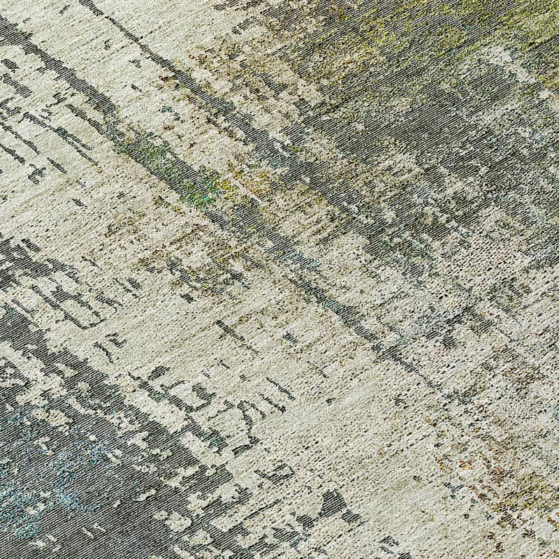 Machine Washable Indoor/ Outdoor Chantille Abstract Ombre Rug