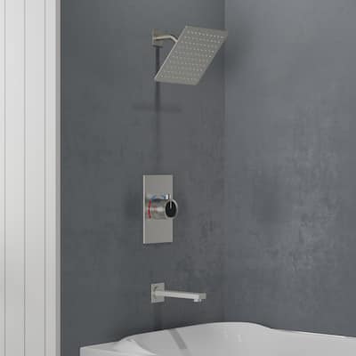 2-Function Shower System Single-Handle Pressure Balance Tub/Shower Set