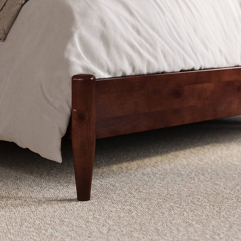 Naples Solid Wood Low Profile Platform Bed