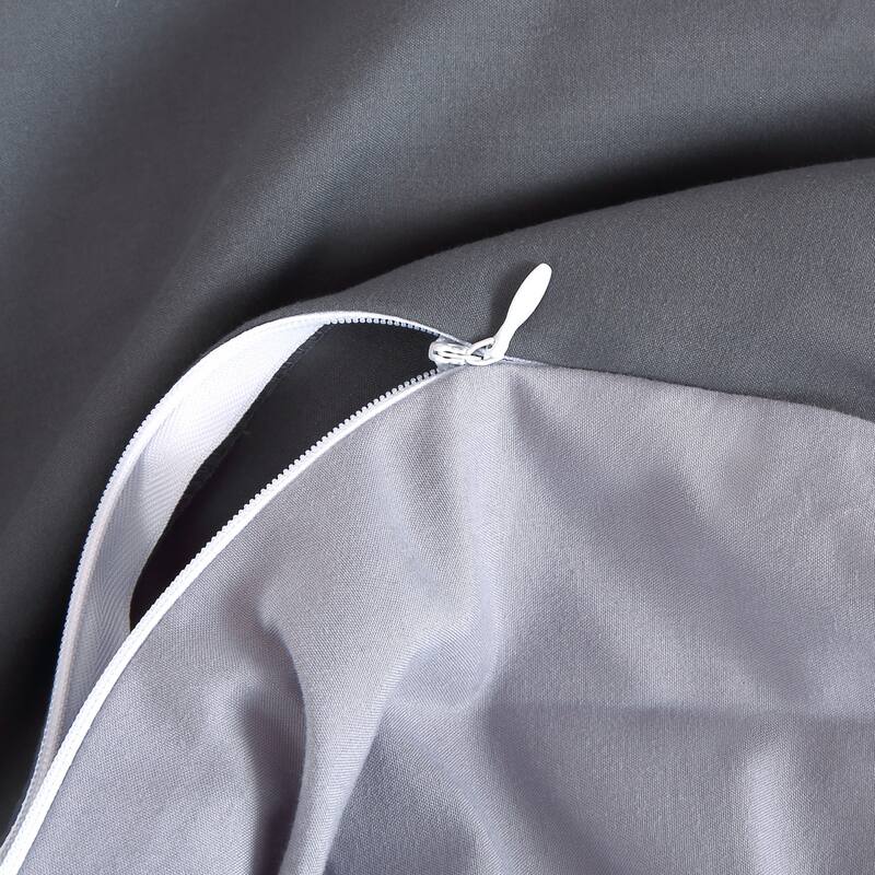 3 Piece Reversible Double Brushed Microfiber Duvet Cover Set