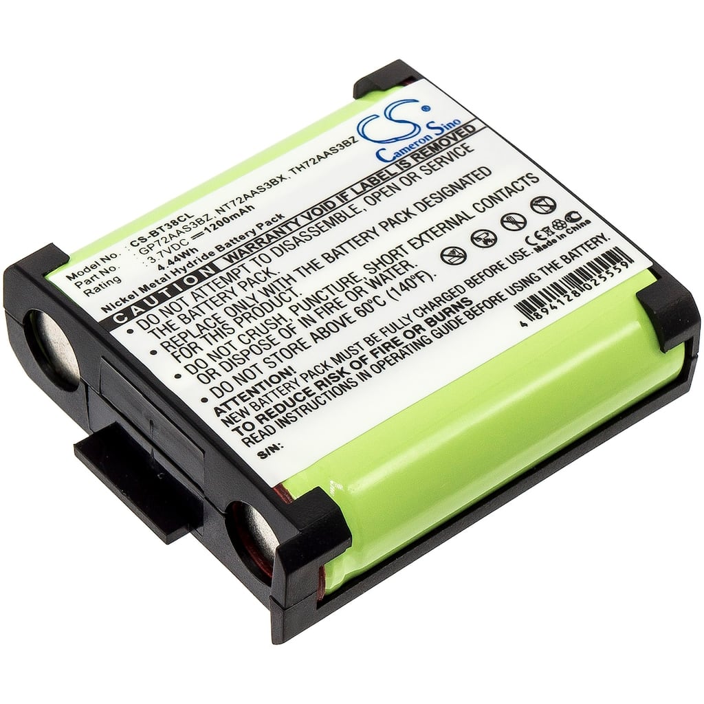 Battery for GP GE 2-9005 SANIK GP72AAS3BZ NT72AAS3BX TH72AAS3BZ BT-38 3SN5AA72 - Green