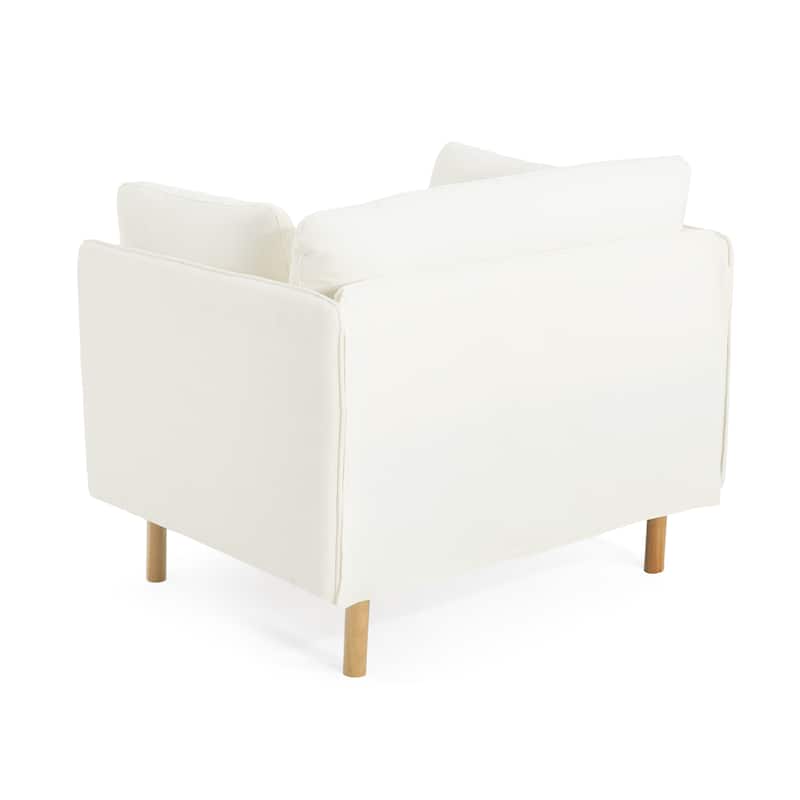 39" Modern Upholstered Accent Chair with Armrest for Living Room