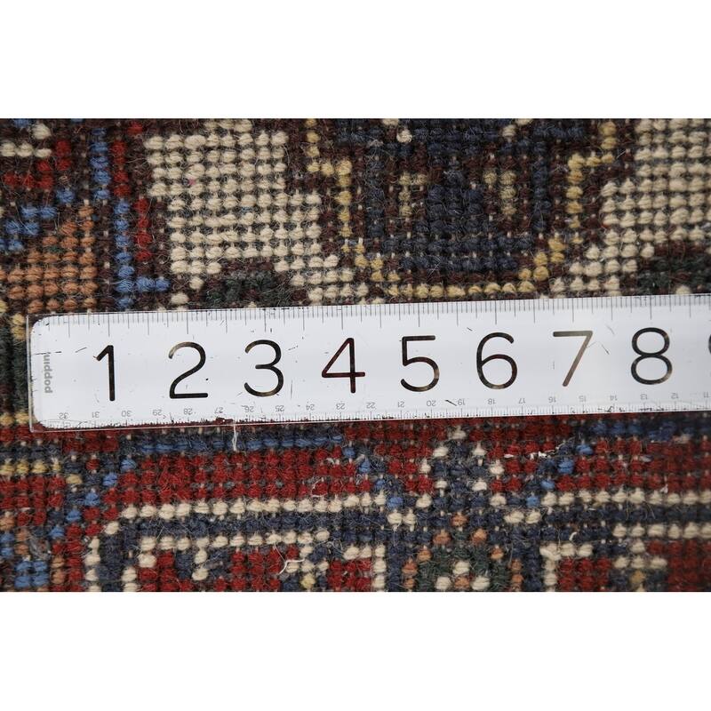 Traditional Heriz Serapi Accent Rug Hand-Knotted Blue Wool Carpet - 2'0" x 3'0"