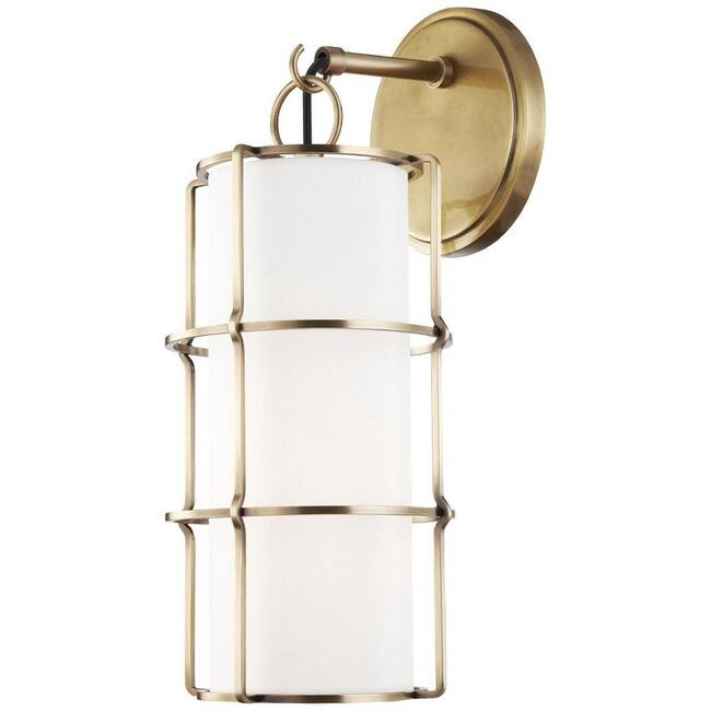 Hudson Valley Lighting Sovereign Single Light 16" Tall Wall Sconce - Aged Brass
