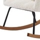 preview thumbnail 8 of 24, Rocking Chair Nursery Glider Chair High Back Rocking Armchair Upholstered Lounge Chair