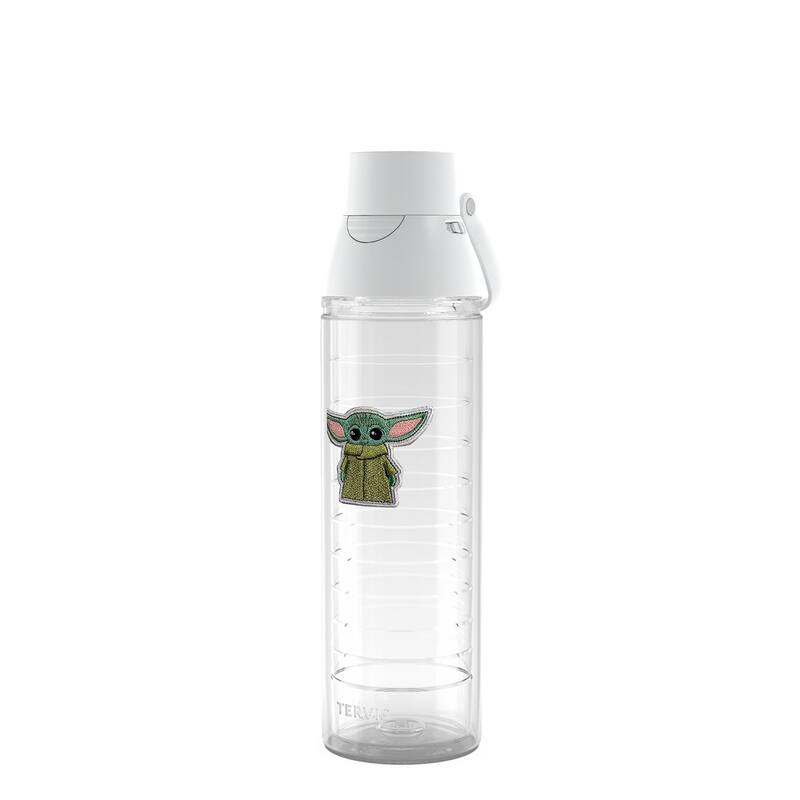 Tervis Star Wars Mandalorian Grogu Made in USA Double Walled Insulated Travel Tumbler, Classic - 24oz Venture Lite Water Bottle