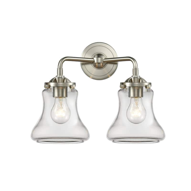 Innovations Lighting Bellmont 2 Light 14" Wide Bathroom Vanity Light - Brushed Satin Nickel / Clear