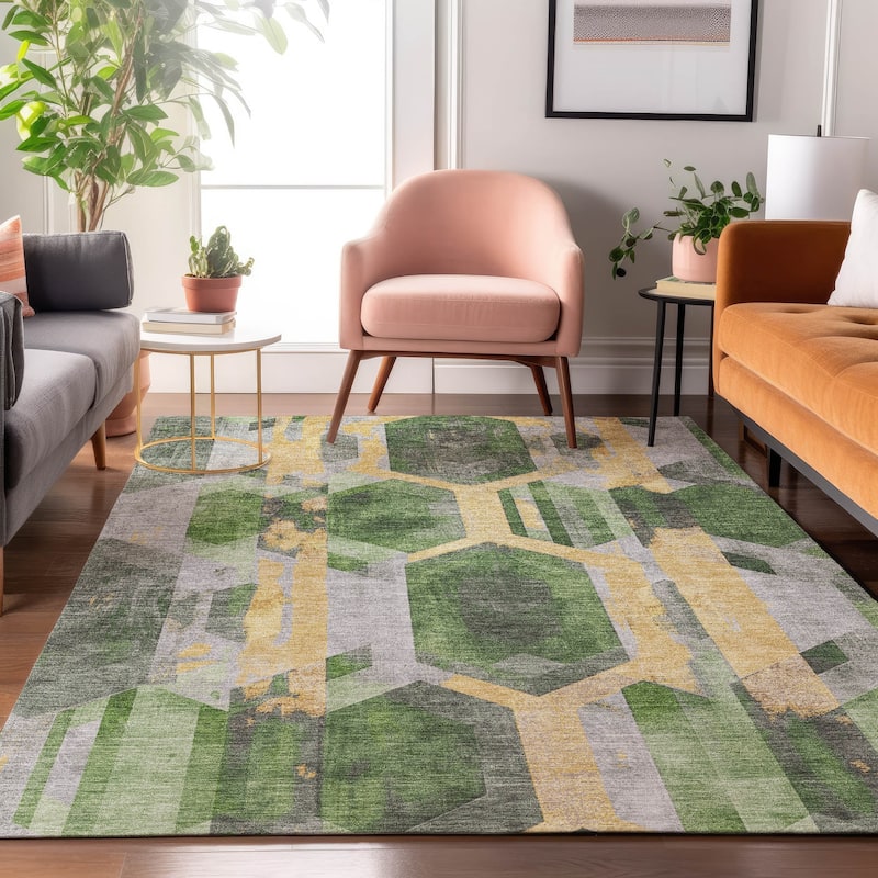 Premium Washable Super Soft Contemporary Glam Mayfield Rug