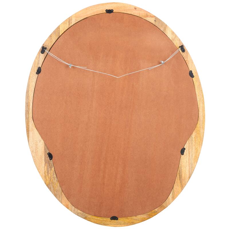 SAFAVIEH Brionna Scandinavian 32 x 40-inch Oval Decorative Accent Mirror - 32 In. W x 1.5 In. D x 40 In. H - 32Wx2Dx40H