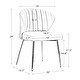 preview thumbnail 13 of 105, HULALA HOME Upholstered Tufted Back Side Accent Dining Chair with Small Base
