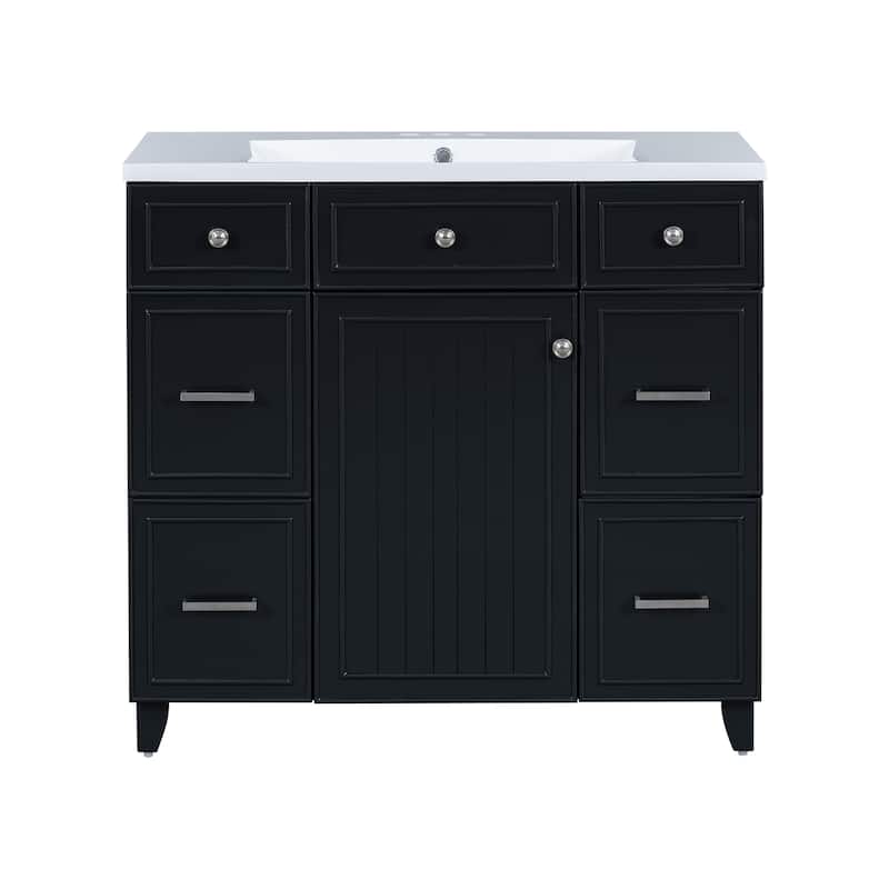 5-Piece Round Dining Set, 1 Table with 4 X-Back Chairs, Two-Tone Antique White & Walnut Finish, Space-Saving Dining Furniture