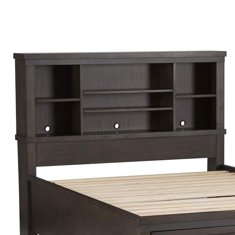 Liberty Furniture Thornwood Hills Youth Bookcase Bedroom Set with Bed, Dresser, Mirror - Full or Twin