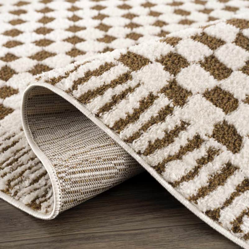 Hauteloom Leryn Hallway, Kitchen Runner Rug - High Pile - Off White - 2'8" x 7'3"
