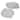 BergHOFF Essentials Heat-resistant 2Pc Silicone Splatter Screen Set for 6" to 12.5" Pots and Pans, Grey