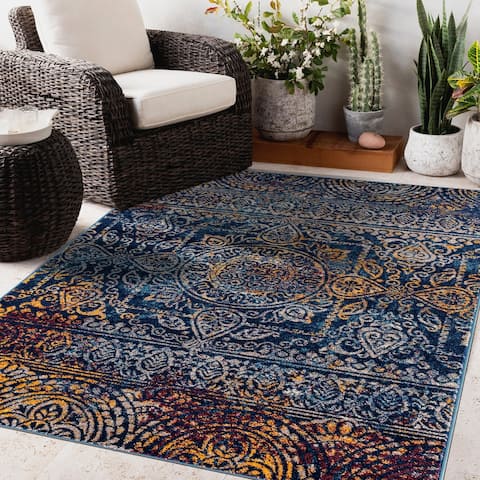 Manhattan Burke Tribal Multi-Colored Runner Rug