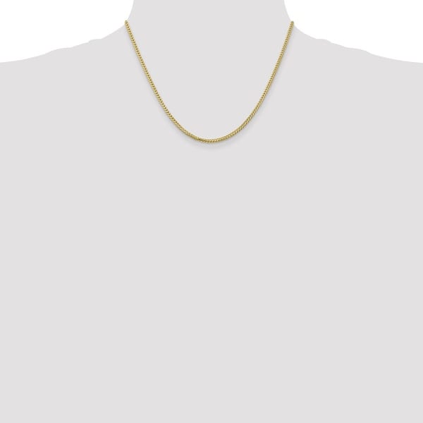 10K Yellow Gold 2.0mm Hollow Rope Chain Necklace Lobster Clasp 10K Yellow Gold 2.0mm Hollow Rope Chain Necklace Lobster Clasp