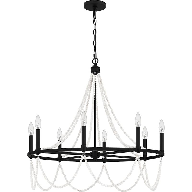 Brigitta 8-Light Chandelier - Matte Black