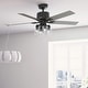 preview thumbnail 1 of 15, Hunter 52" WiFi Techne Ceiling Fan w/LED Light, Handheld Remote - Casual, Modern - Easy Installation! SMART FAN! Matte Black