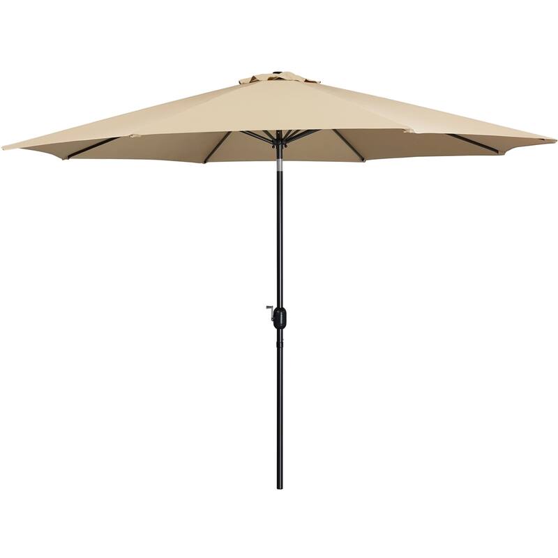 Yaheetech 11FT Patio Umbrella Market Umbrella for Outdoors - Tan