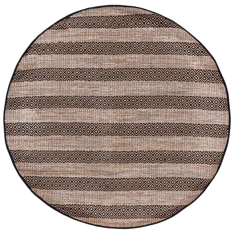SAFAVIEH Handmade Natural Fiber Jalynn Geometric Seagrass Rug