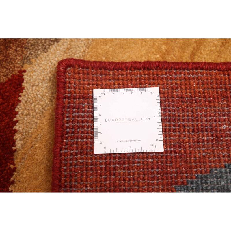 ECARPETGALLERY Hand-knotted Peshawar Ziegler Dark Copper Wool Rug - 5'1 x 7'0